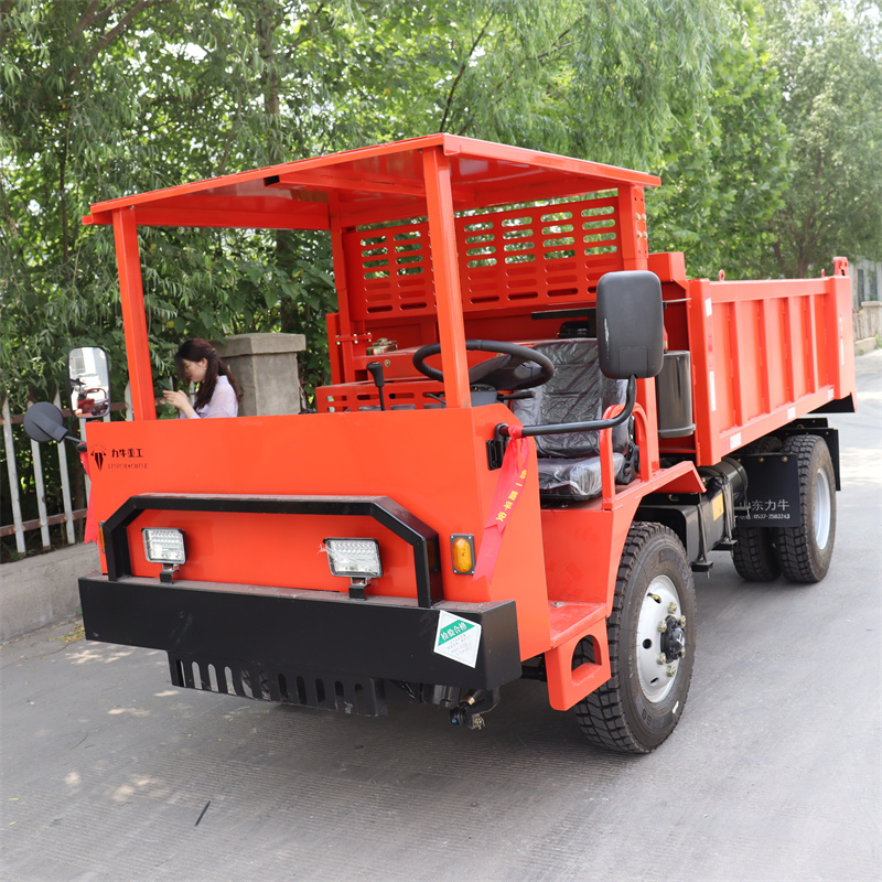 山东力牛重工 UQ系列矿用井下自卸车：可定制全封闭豪华驾驶室，带KA标志，可定制、一车一证，适用于巷道渣土运输。
